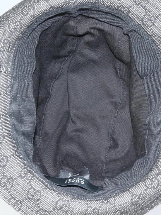 GUCCI GG Canvas Hat S Black Auth am6440 main image 10